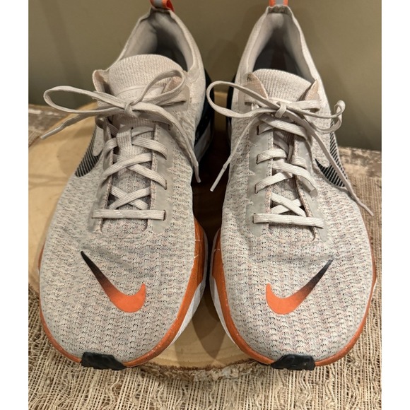 Nike Men's ZOOMX Invincible Run FK3 Running Shoes, Oatmeal/Orange Sz-13 - Picture 7 of 11